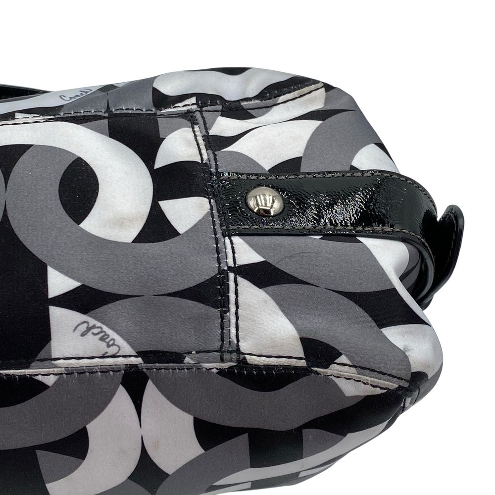 Coach Madison‎ Maggie Op Art Signature Jacquard Shoulder Bag 14420 - Picture 10 of 16